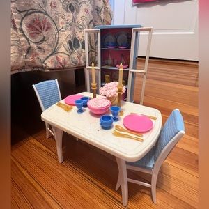 Vintage 1998 Barbie So Real So Now Dining Room Playset. 36 pieces